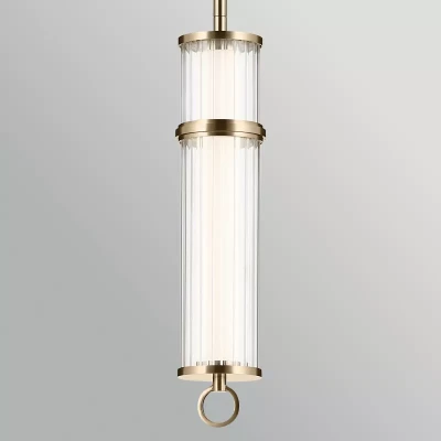 Nowoczesna Lampa Wisząca Riven I Szampański Brąz 5