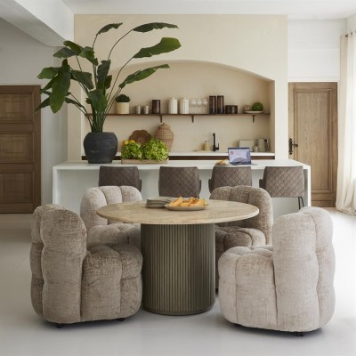 Krzesło Obrotowe Do Jadalni Arosa Taupe Riviera Maison 8