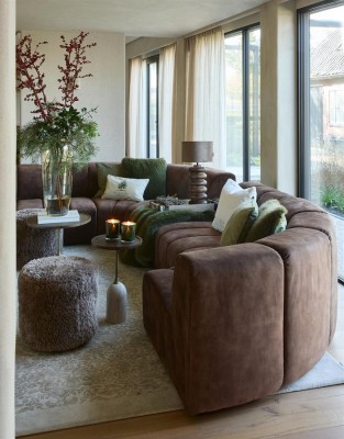 Puf Bowery Raccoon Taupe Riviera Maison 6