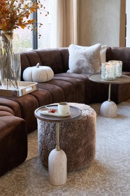 Puf Bowery Raccoon Taupe Riviera Maison 14