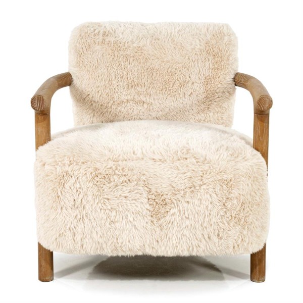 Fotel Glenn Cloud Fur Riviera Maison