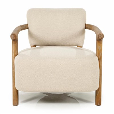 Fotel Glenn Herringbone Beige Riviera Maison