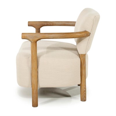Fotel Glenn Herringbone Beige Riviera Maison 4