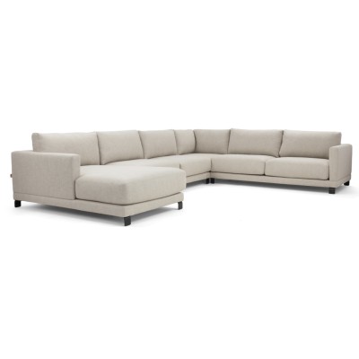 Komfortowa i Funkcjonalna Sofa Narożna Lewostronna Harvey  260x380x160x83cm - Opcje Wyboru Tkaniny 6