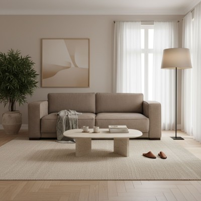 Komfortowa Sofa Orlano 225x91x79cm - Opcje Wyboru Tkaniny 3