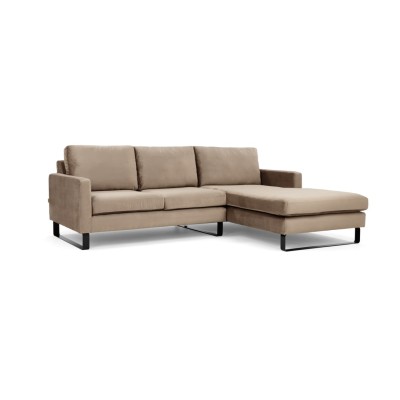 Komfortowa Sofa Narożna Prawostronna Edmonto 245x180x86cm - Opcje Wyboru Tkaniny 8