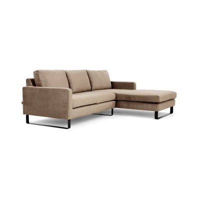 Komfortowa Sofa Narożna Prawostronna Edmonto 245x180x86cm - Opcje Wyboru Tkaniny 9