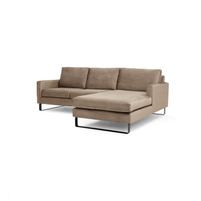 Komfortowa Sofa Narożna Prawostronna Edmonto 245x180x86cm - Opcje Wyboru Tkaniny 10