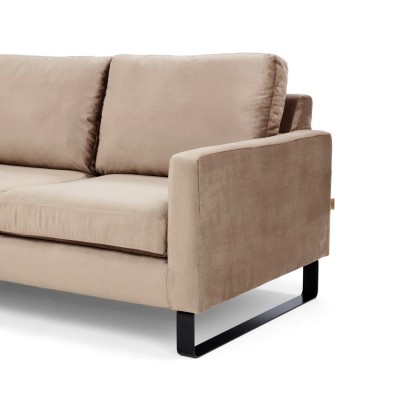 Komfortowa Sofa Narożna Lewostronna Edmonto 245x180x86cm - Opcje Wyboru Tkaniny 5