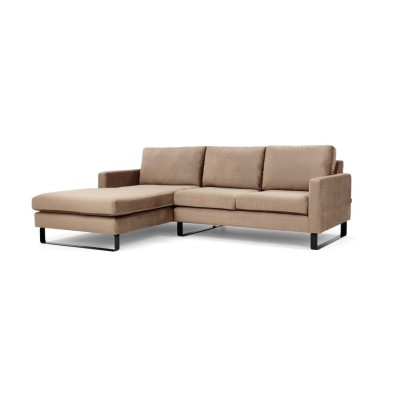 Komfortowa Sofa Narożna Lewostronna Edmonto 245x180x86cm - Opcje Wyboru Tkaniny 8