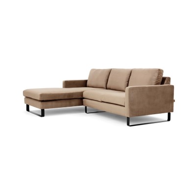 Komfortowa Sofa Narożna Lewostronna Edmonto 245x180x86cm - Opcje Wyboru Tkaniny 9