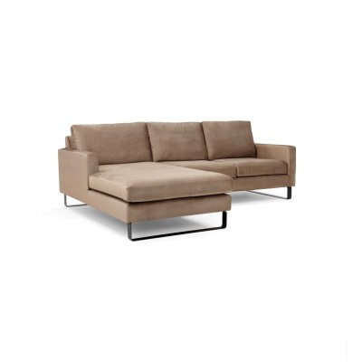 Komfortowa Sofa Narożna Lewostronna Edmonto 245x180x86cm - Opcje Wyboru Tkaniny 10