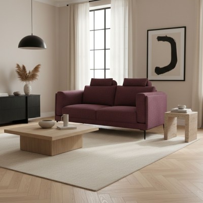 2 Osobowa Stylowa Sofa Lavero 155x105x81cm - Opcje Wyboru Tkaniny 3