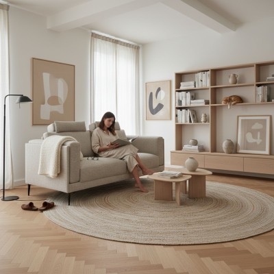 2,5 Osobowa Stylowa Sofa Lavero 190x105x81cm - Opcje Wyboru Tkaniny 3