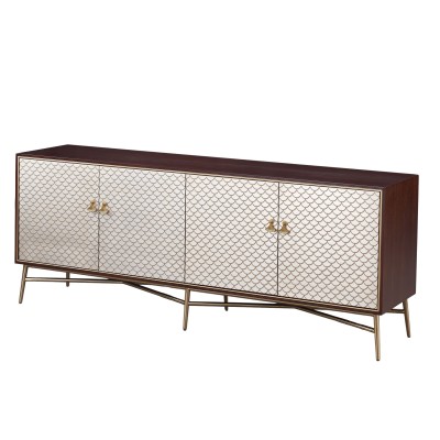 Komoda Stilig Orzech Włoski, Szampańskie Złoto, Złoty 180cm 3
