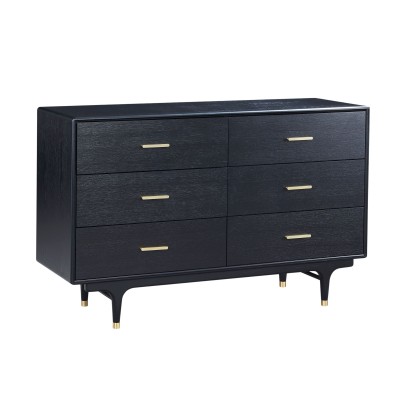 Nowoczesna Komoda Stilig Czarna 140cm 3