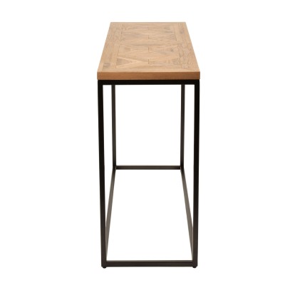 Industrialna Konsola Indus Naturalny Dąb, Ciemny Grafit 116cm 5