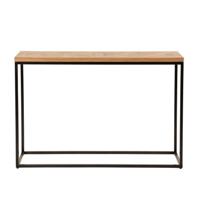 Industrialna Konsola Indus Naturalny Dąb, Ciemny Grafit 116cm 8