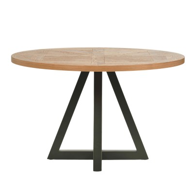 Industrialny Stół Indus Naturalny Dąb, Ciemny Grafit 125cm 3