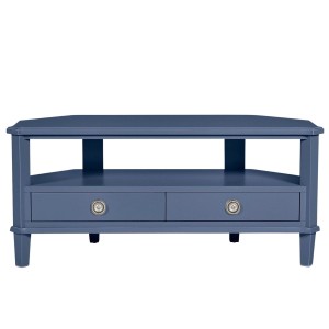 Stolik Drewniany RTV Henshaw Laura Ashley RTV Niebiesko-Szary 110x45x50cm