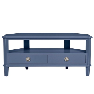Stolik Drewniany RTV Henshaw Laura Ashley RTV Niebiesko-Szary 110x45x50cm