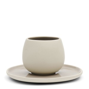 Filiżanka ze Spodkiem Clement Espresso Natural Riviera Maison - defekt