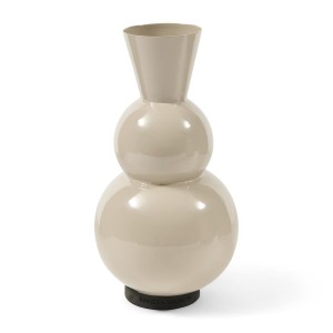 Metalowy Beżowy Wazon Olera Vase S Riviera Maison