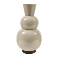 Metalowy Beżowy Wazon Olera Vase M Riviera Maison
