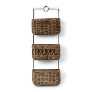 Rattanowy Organizer Wall Rack Riviera Maison