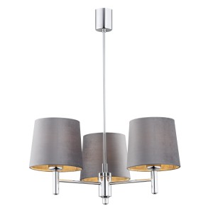 Lampa Wisząca Bolzano Plus Ciemnoszary Chrom 63x47,5x47,5cm