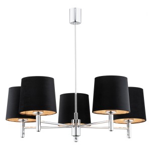 Lampa Wisząca Bolzano Plus Czarny Chrom 63x71x71cm