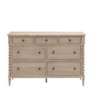 Elegancka Dębowa Komoda Artisan 140x45x90cm