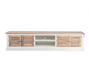 Szafka RTV Bristol Biała 198x45x45cm