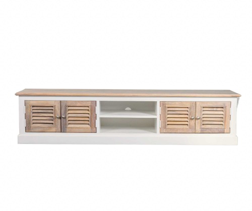 Szafka RTV Bristol Biała 198x45x45cm