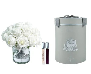 Luksusowy Bukiet Perfumowanych Róż Białych Cote Noire
