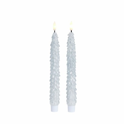 Świece Led Livia Lene Bjerre Srebrne Wys. 25cm