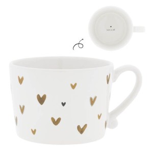 Kubek Filiżanka Hearts in Brown Bastion Collection