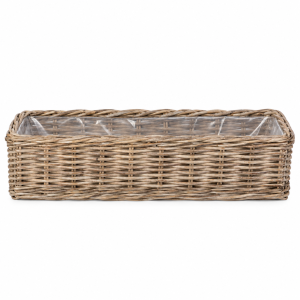 Podłużna Rattanowa Osłonka na Parapet Marbella 60cm
