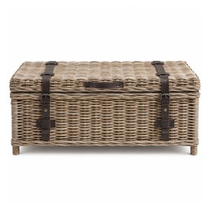 Rattanowy Kufer Stolik Kawowy Kensington 116x63x48cm