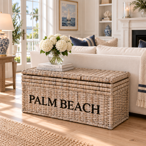 Rattanowy Kufer Palm Beach 130x44xH51cm