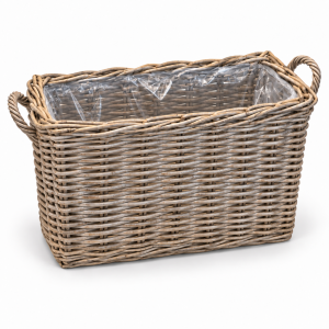 Rattanowa Skrzynka Giverny z Uchwytami 55x19xH40cm