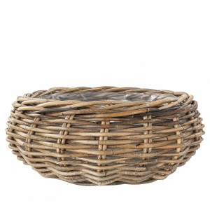 Osłonka Donica Rattanowa Cortina Okrągła Niska Śr. 47cm