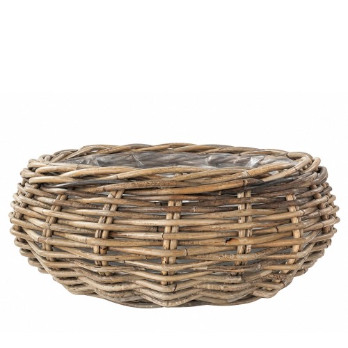 Osłonka Donica Rattanowa Cortina Okrągła Niska Śr. 47cm