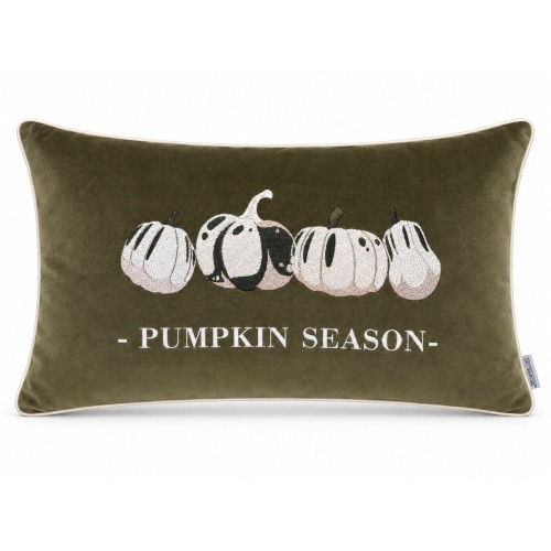 Poduszka Haftowana Dekoracyjna Pumpkin Season - Różne Kolory Tkanin
