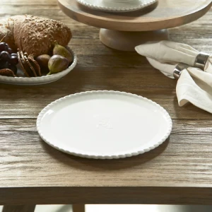Talerz Obiadowy Biały Elegant Twist Riviera Maison - defekt