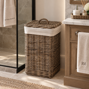 Rattanowy Kosz na Pranie Rustic Nature Wys. 66cm