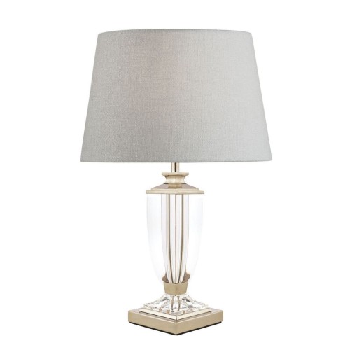 Podstawa Lampy Stołowej Carson S Nikiel Wys. 30cm Laura Ashley