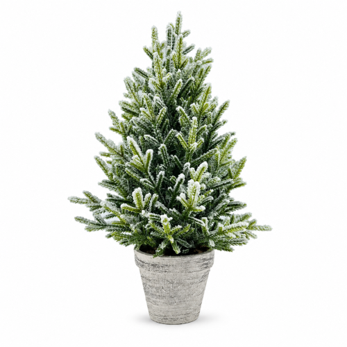 Dekoracyjna Choinka Ośnieżona w Doniczce Wys. 40cm