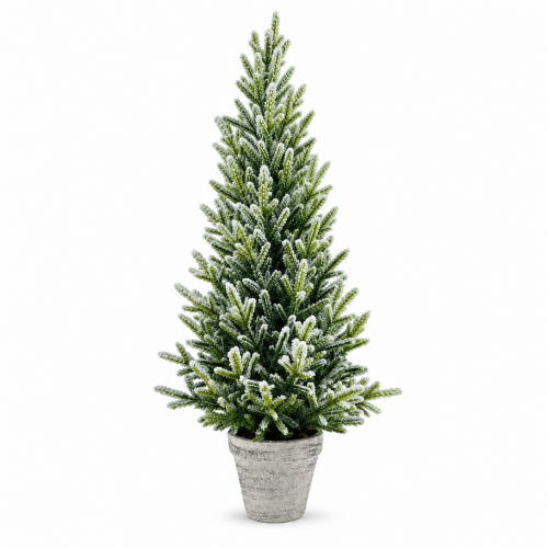 Dekoracyjna Choinka Ośnieżona w Doniczce Wys. 60cm