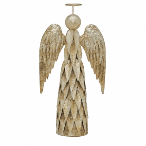 Dekoracyjna Figurka Anioł Gloria Złoty Wys. 65cm